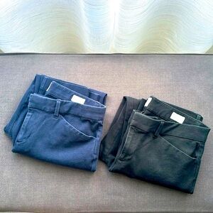 2 long pants 👖👖 blue and black GAP